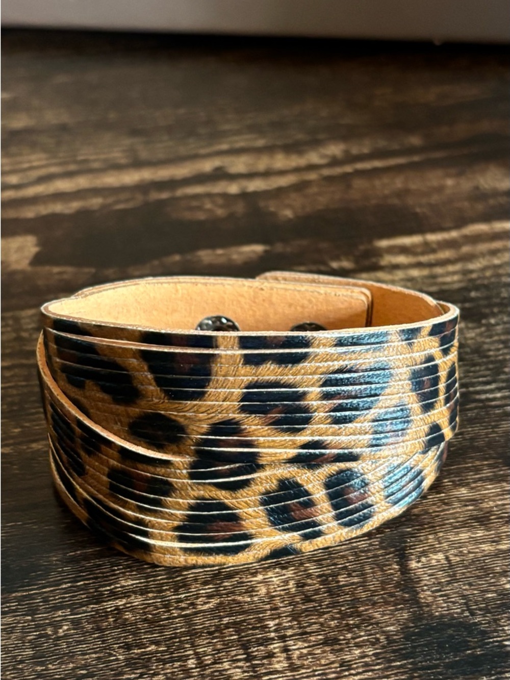Leopard Print‎ Wrap Bracelet